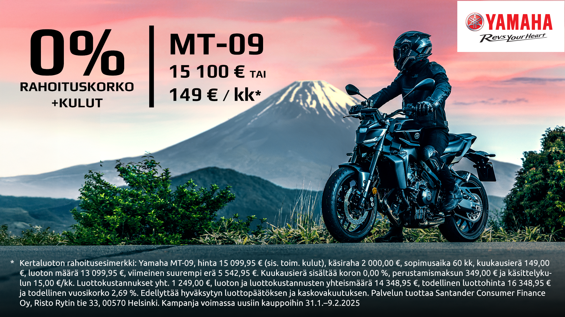 Yamaha Center on mukana MP25 -moottoripyörämessuilla. Tule ja tutustu uutuuksiin!